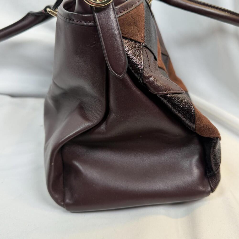 Authentic Coach Patchwork Leather Morgan Satchel … - image 7